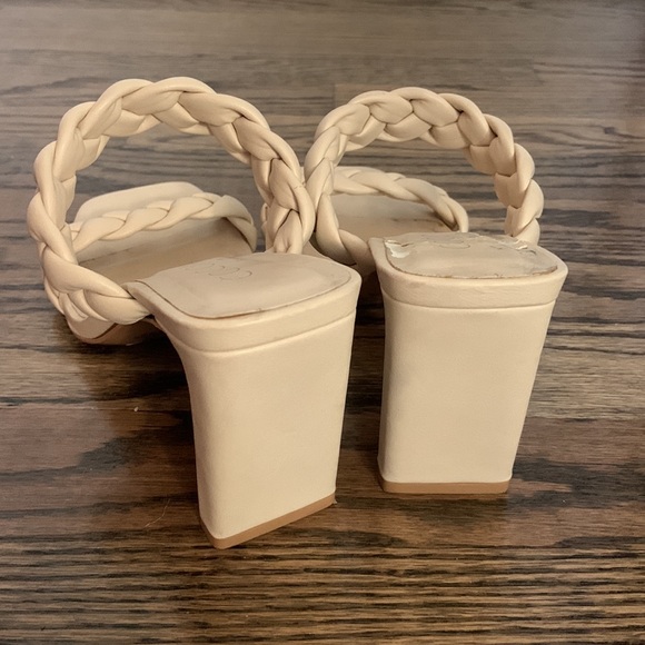 Coconuts by Matisse Cream Braided Sandal Heels - Picture 3 of 9